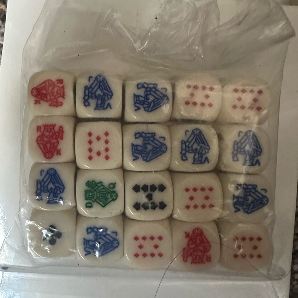 Colorful Mahjong Dice Set